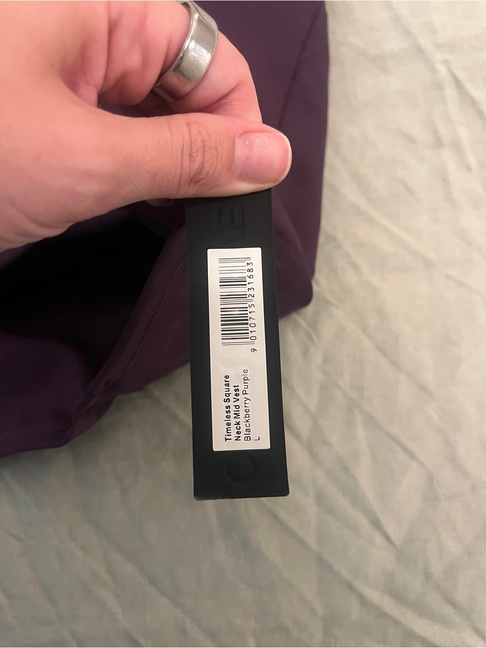 Timeless Square Neck Mid Vest: BlackBerry Purple - Picture 2 of 3